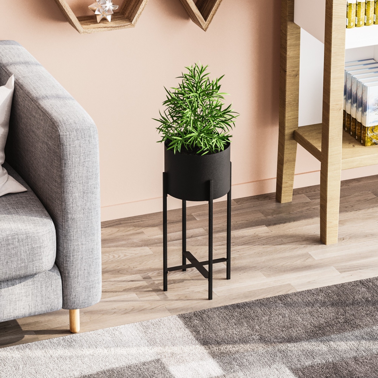 Vas Decorativ, Vine grove, UnicUtil, Culoarea Negru - 1 | YEO