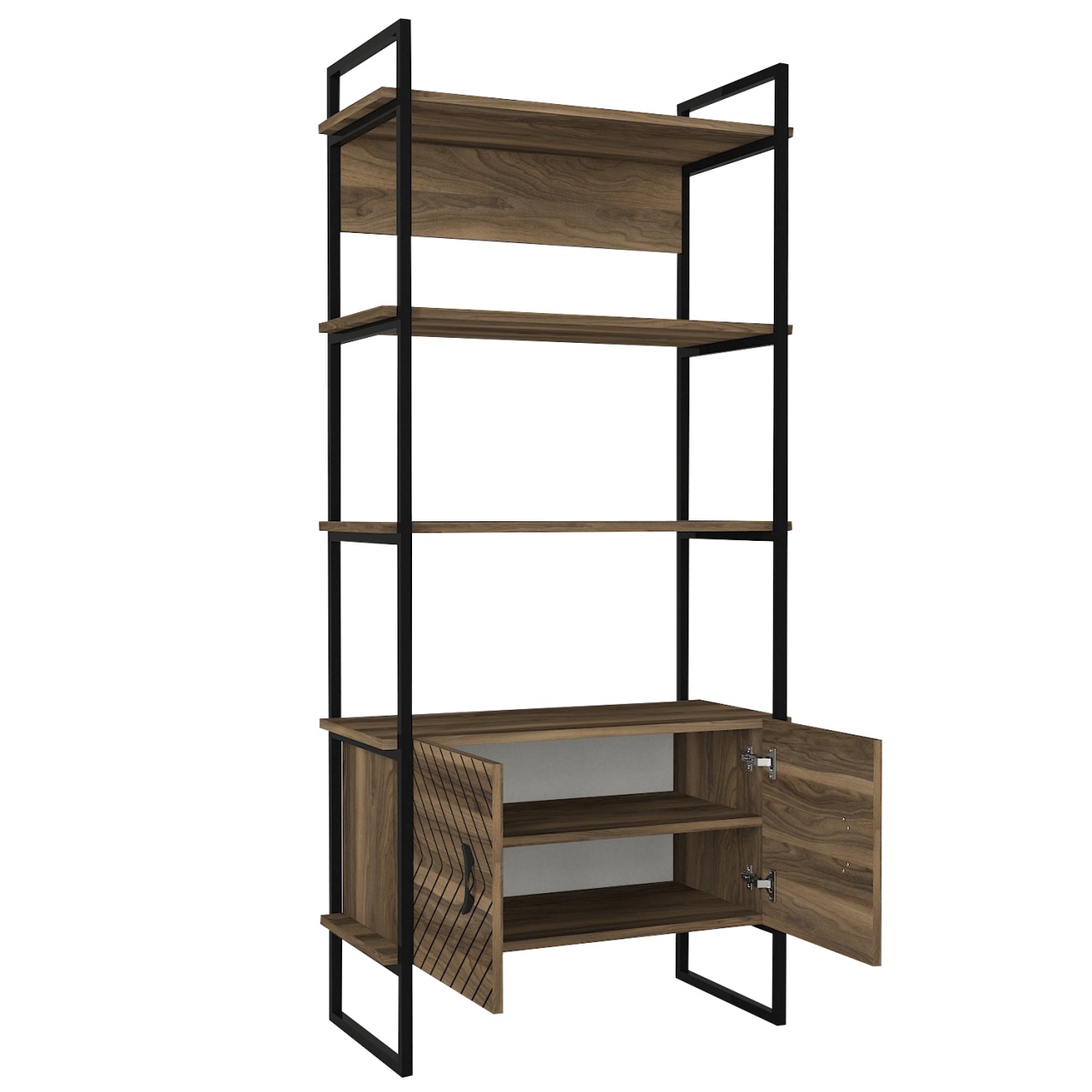 Biblioteca, Geometric Style, UnicUtil, 82 x 39 x 180 cm, Maro - imagine 8
