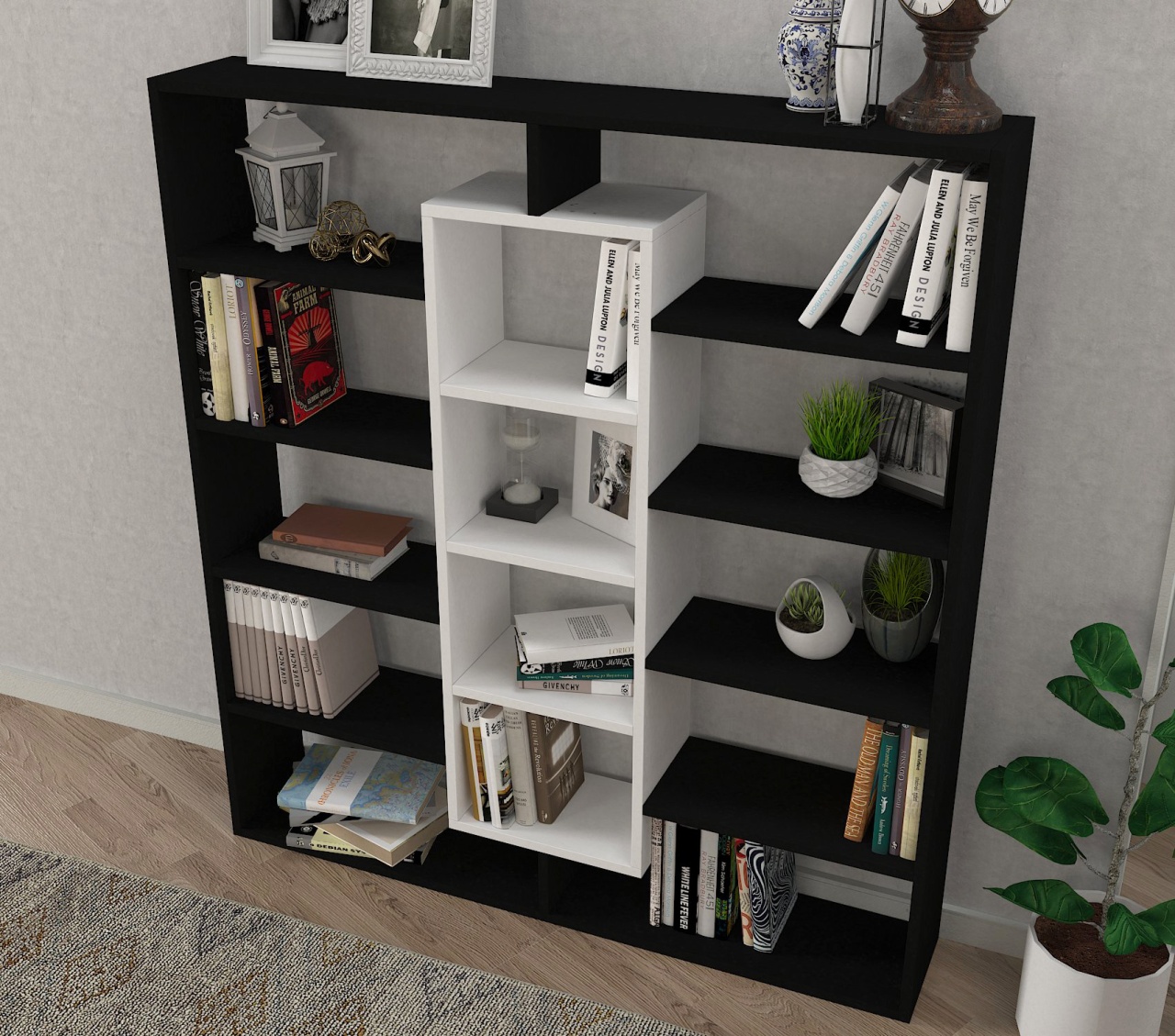 Biblioteca, Strong Frame, UnicUtil, Negru-Alb, UUBIB50 - 2 | YEO