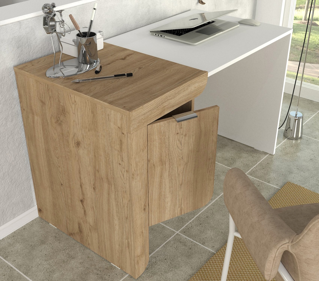 Birou, Elegant Form, UnicUtil, Crem-Alb, UUDESK38 - 3 | YEO
