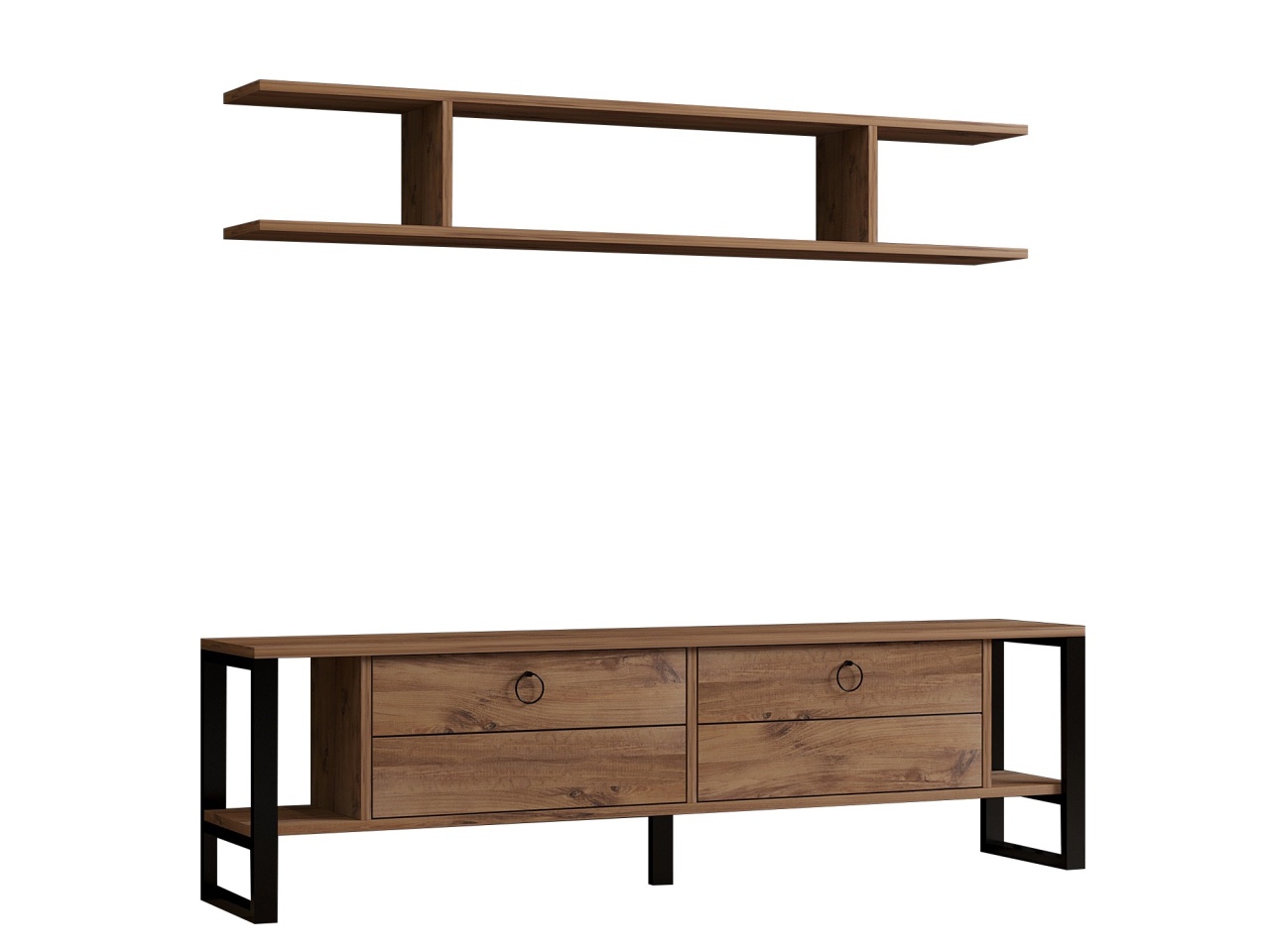 Comoda TV, Melis Design, UnicUtil, Pin Atlantic, Lățime: 160 cm, Înălțime: 45 cm, Adâncime: 30 cm, 835PUQ4529 - view 4