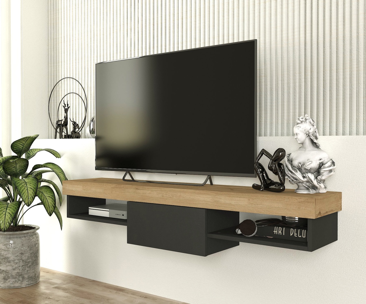 Comoda TV, Modern Edge, UnicUtil, Gri, UUTVU33 - 2 | YEO