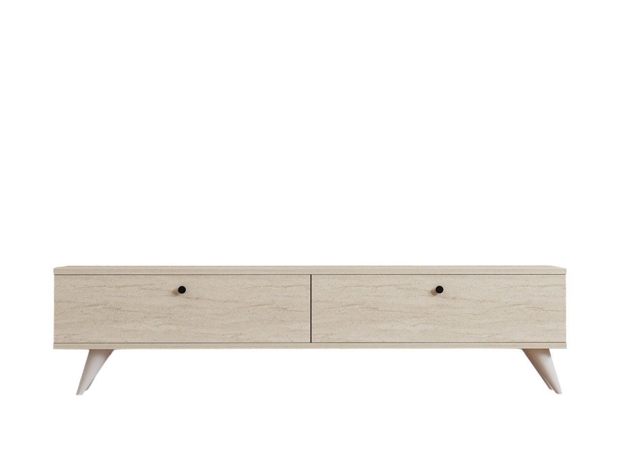 Comoda TV, Paris Travertine, UnicUtil, Travertin, Lățime: 160 cm, Înălțime: 40 cm, Adâncime: 25 cm - imagine 2