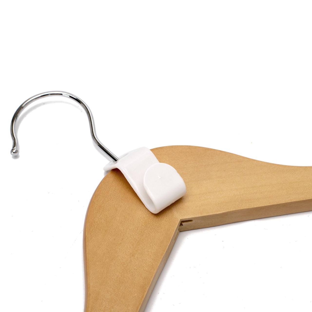 Conector tip carlig pentru umerase, Plastic, Alb, 1 bucata - imagine 2