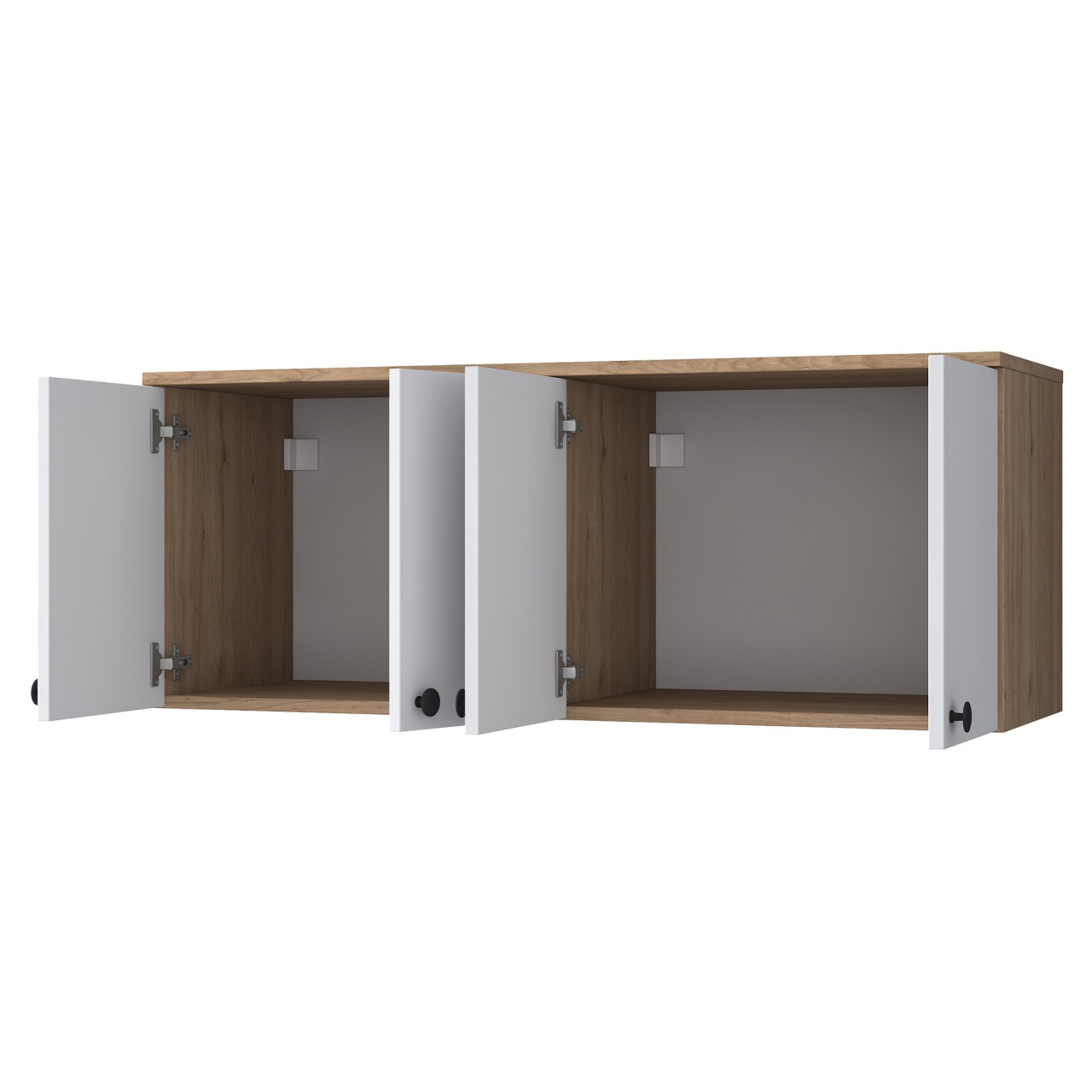 Dulap multifuncțional, Ba120 2670, UnicUtil, Nuc-Alb, Lățime: 120 cm, Înălțime: 46,8 cm, Adâncime: 42,5 cm - imagine 10