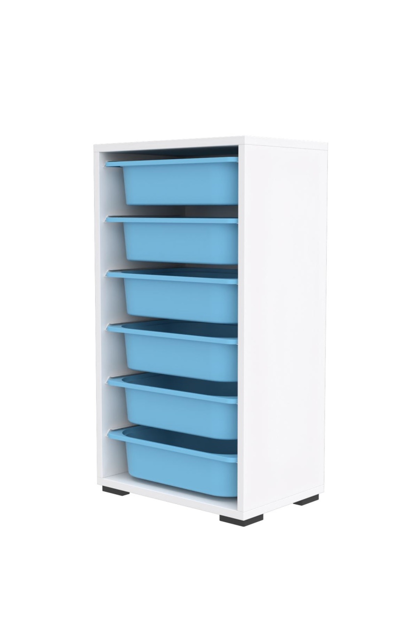 Dulap multifunctional, Grove storm, UnicUtil, Culoarea Alb Albastru - 3 | YEO