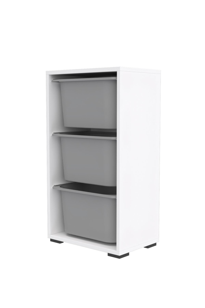 Dulap multifunctional, Stone wave, UnicUtil, Culoarea Alb Gri - 3 | YEO
