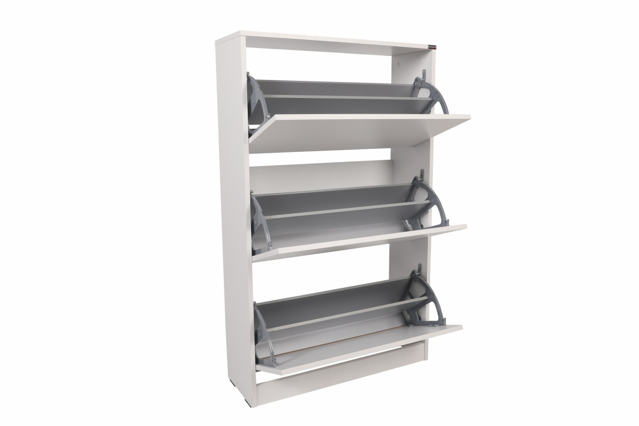 Dulap pentru pantofi, Shc 530, UnicUtil, Alb, Lățime: 73 cm, Înălțime: 119 cm, Adâncime: 26 cm - view 7