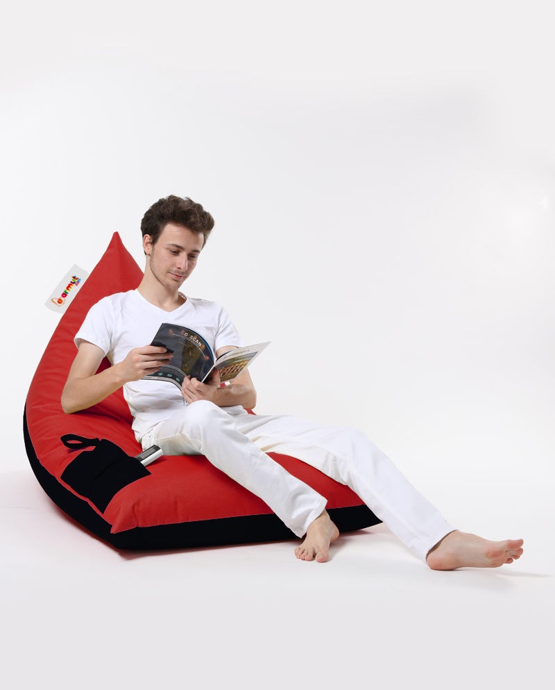 Fotoliu Puf Gradina, Thorn shell, UnicUtil, Culoarea Rosu Negru - 2 | YEO