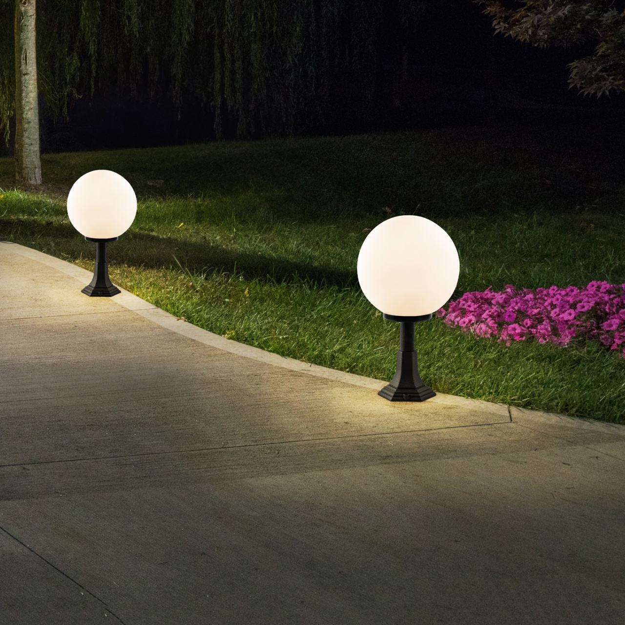 Lampadar Exterior, Echo glow, UnicUtil, Culoarea Negru - 2 | YEO