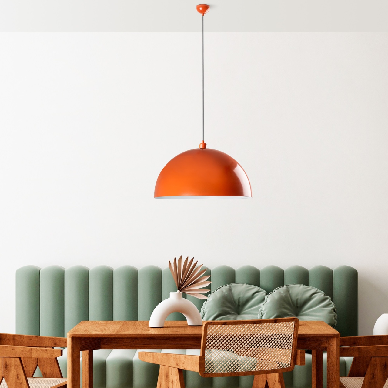 Lustra, Ridge wave, UnicUtil, Culoarea Portocaliu - 1 | YEO