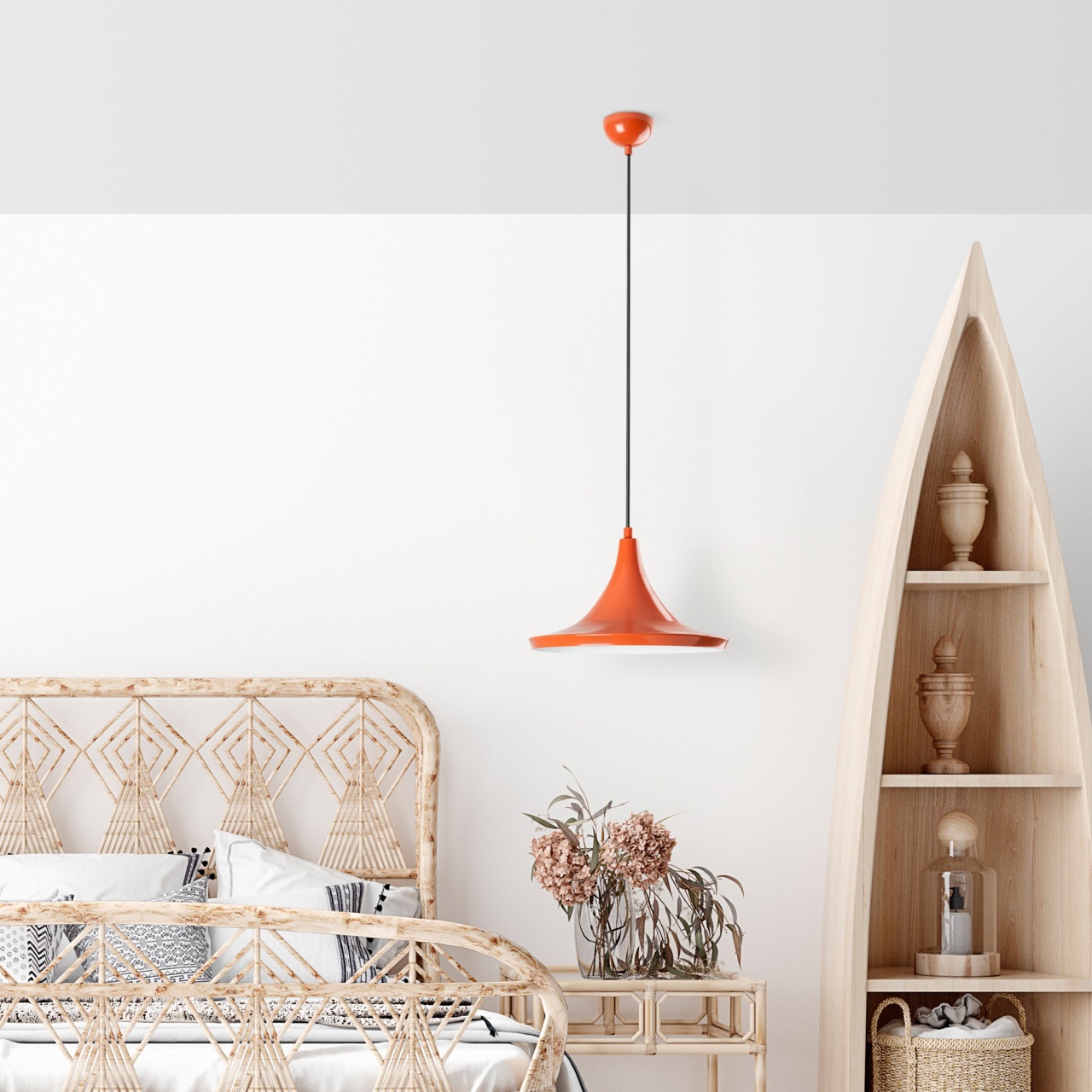 Lustra, Vine ripple, UnicUtil, Culoarea Portocaliu - 1 | YEO