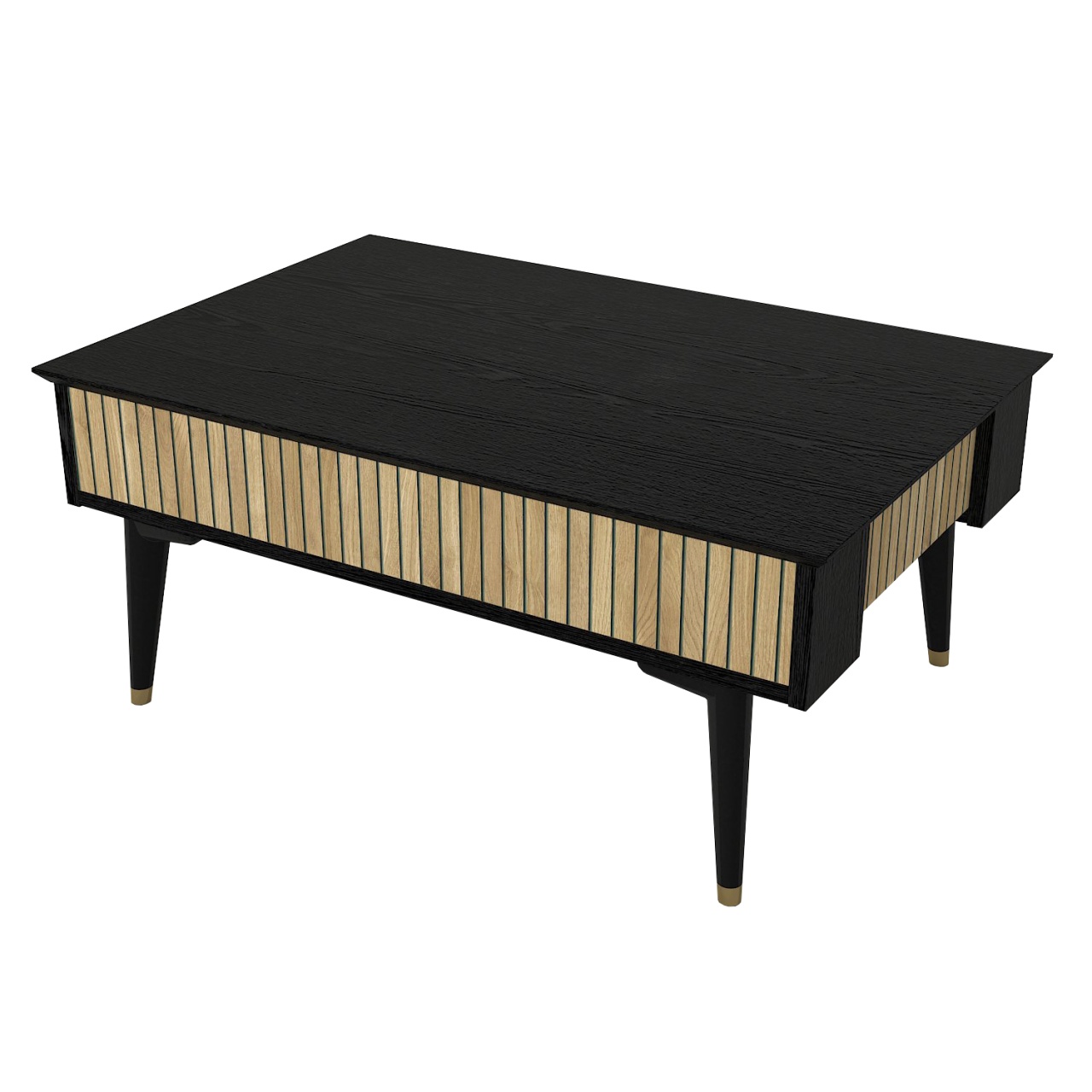 Masa de Cafea Contrast Lux, UnicUtil, 90 x 60 x 38, Natur-Negru - imagine 5