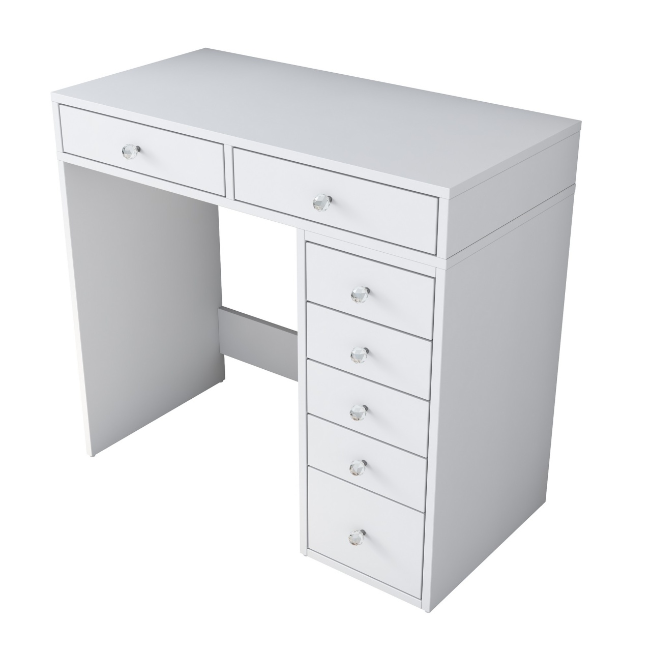 Masă de machiaj, Bj108 2437, UnicUtil, Alb, Lățime: 90 cm, Înălțime: 81,6 cm, Adâncime: 44,5 cm - view 4