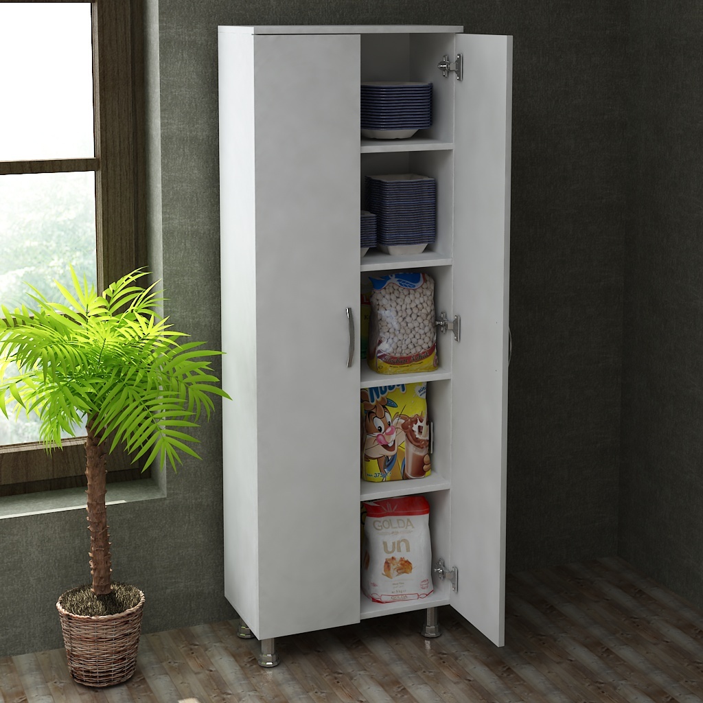 Organizator, Bright Store, UnicUtil, 59.4 x 31.5 x 161.5 cm, Alb - imagine 4