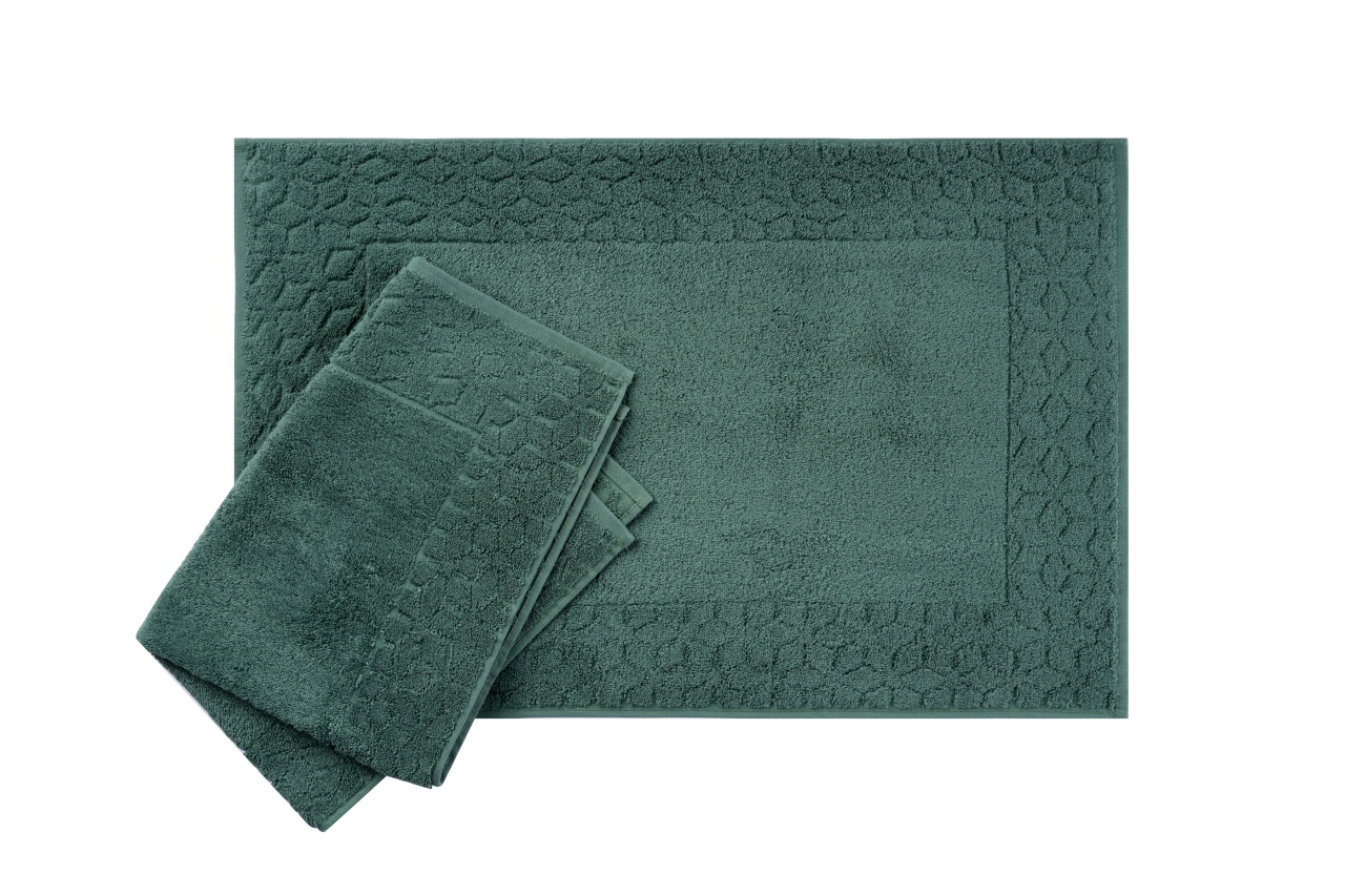 Set 2 prosoape pentru picioare, bumbac 100%, Sophisticated Texture, UnicUtil, Kaki - 3 | YEO