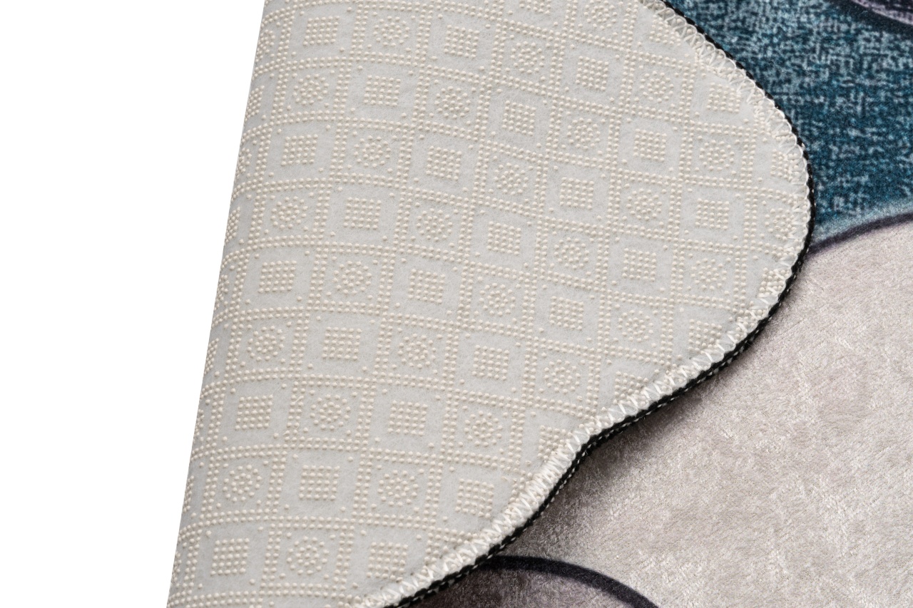 Set covorase baie 2 piese, Sophisticated Texture, UnicUtil, Albastru - 3 | YEO