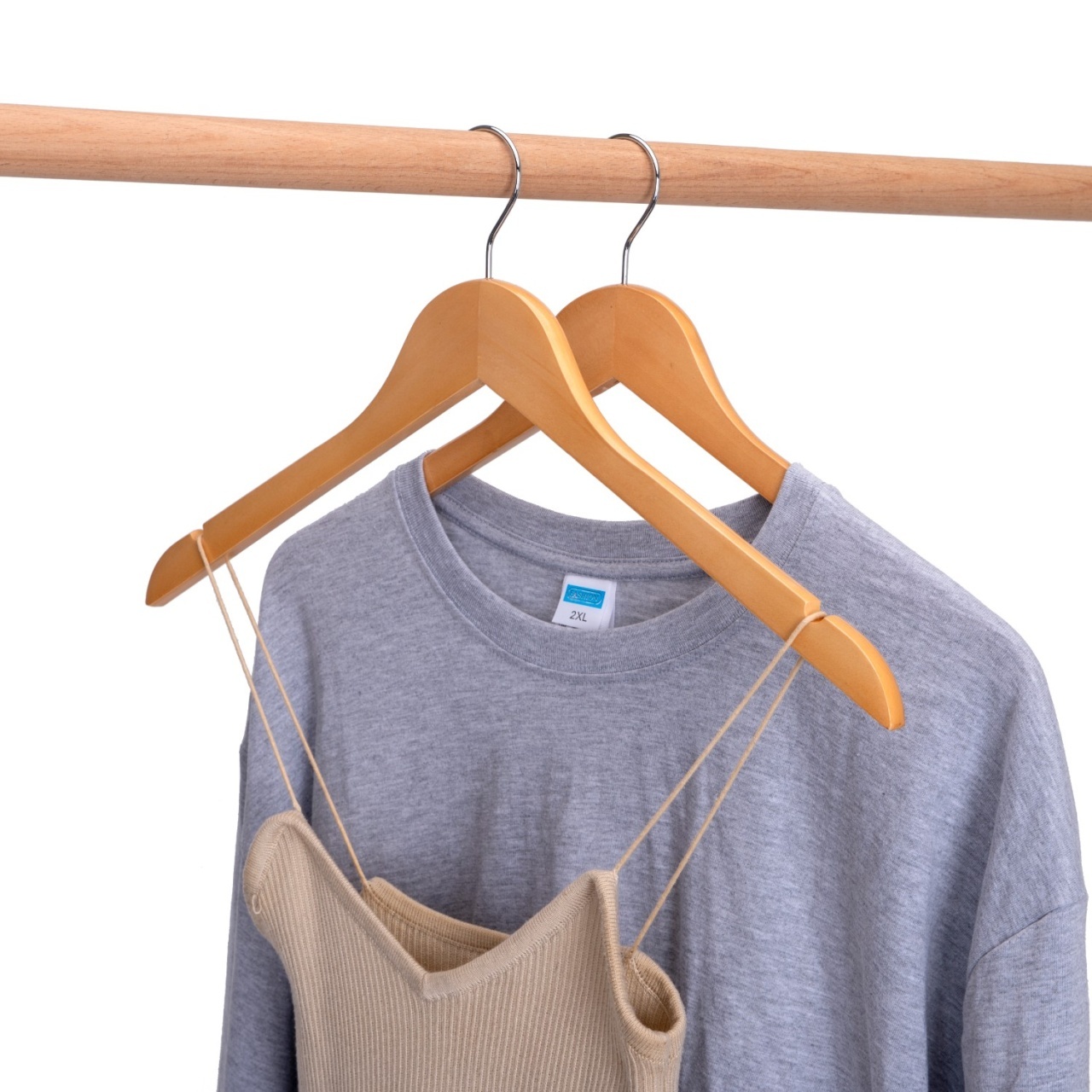 Umeraș din lemn de arțar natur simplu, 1 bucata - imagine 5