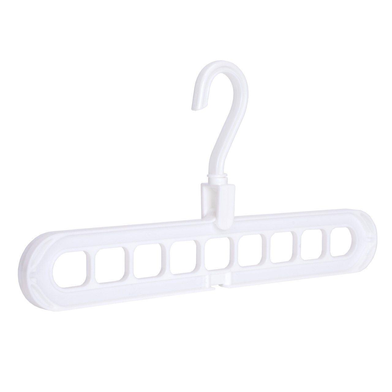 Umeraș din plastic alb pentru organizare orizontală și verticală - ideal pentru articole speciale