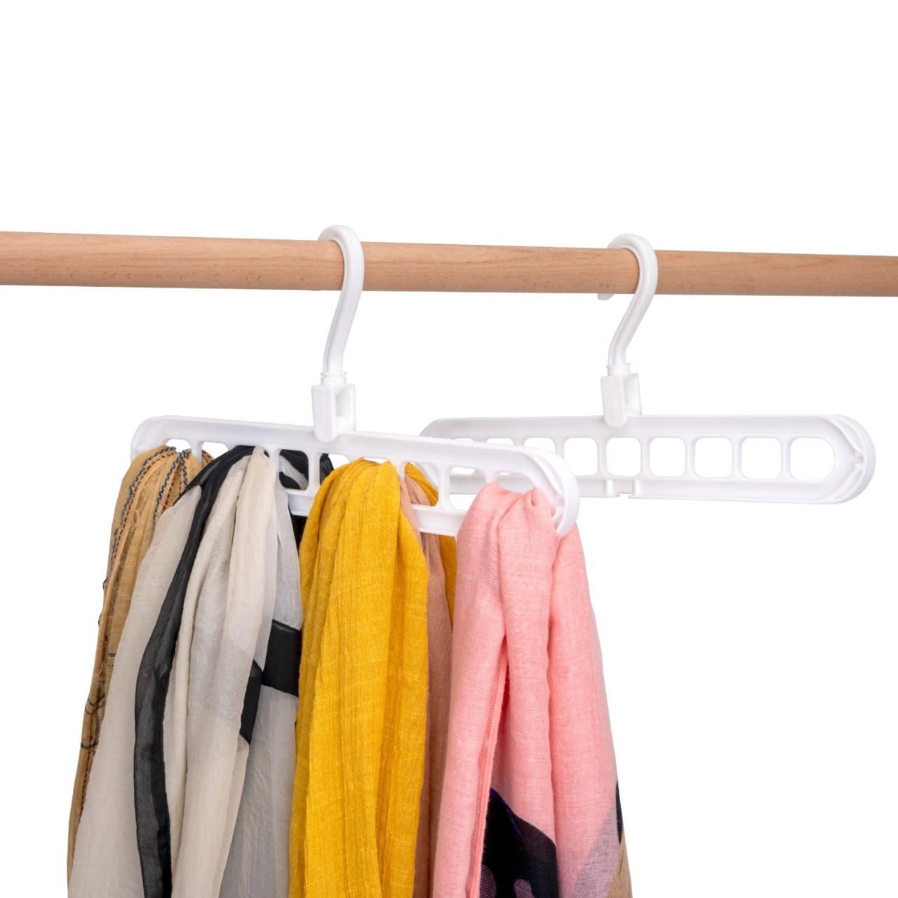 Umeraș din plastic alb pentru organizare orizontală și verticală - ideal pentru articole speciale, 1 bucata - imagine 5