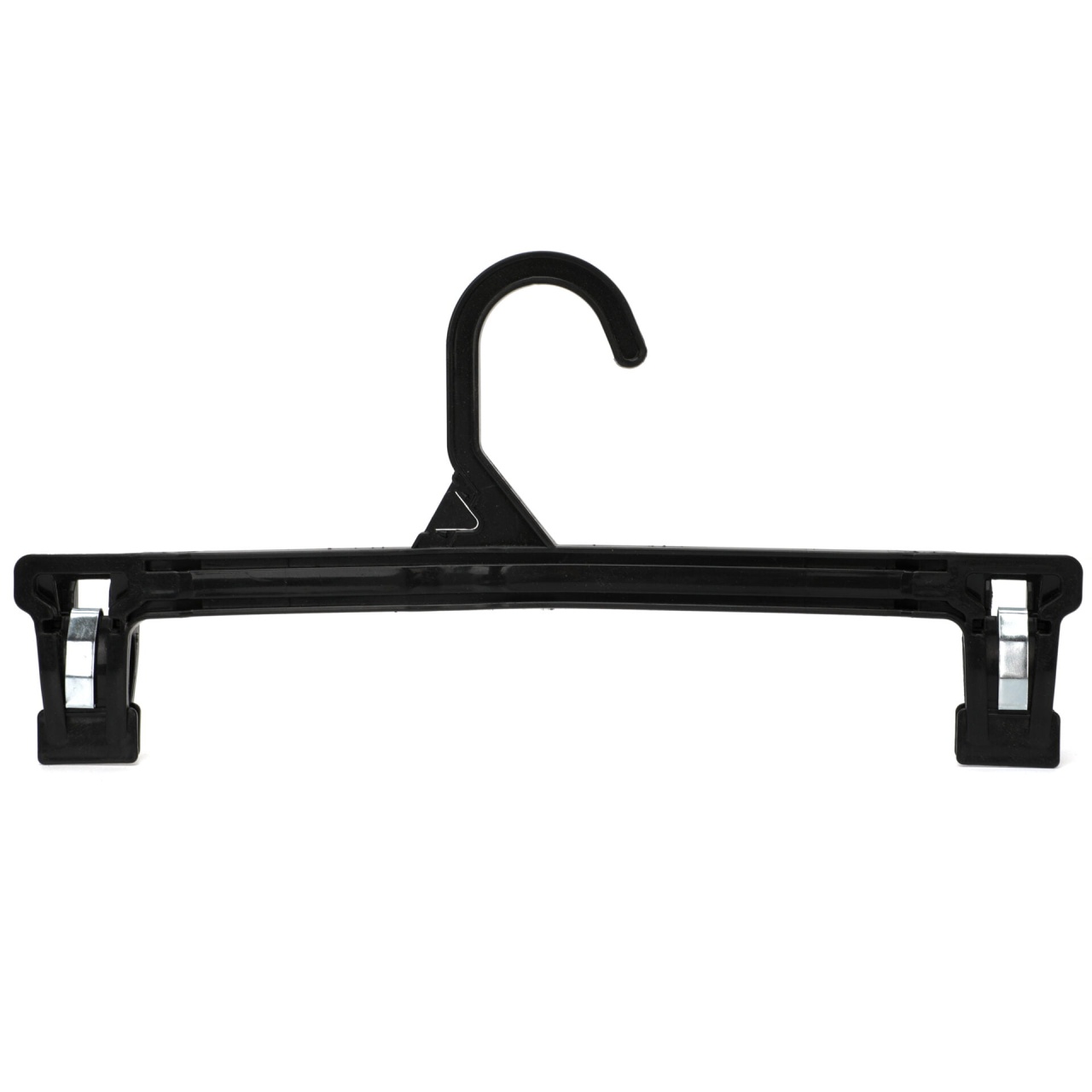 Umeraș din plastic cu clipsuri, pentru fuste/pantaloni, Negru, 1 bucata - imagine 3