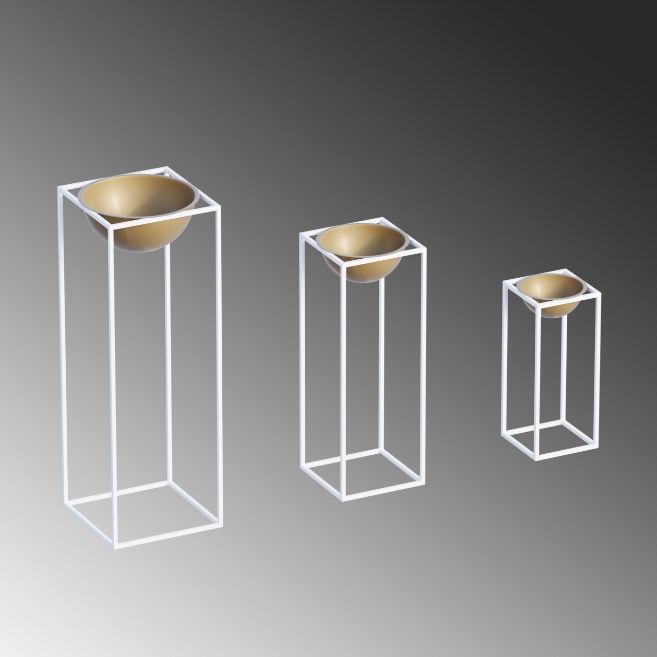 Vas Decorativ, Mist peak, UnicUtil, Culoarea Alb Auriu - 4 | YEO