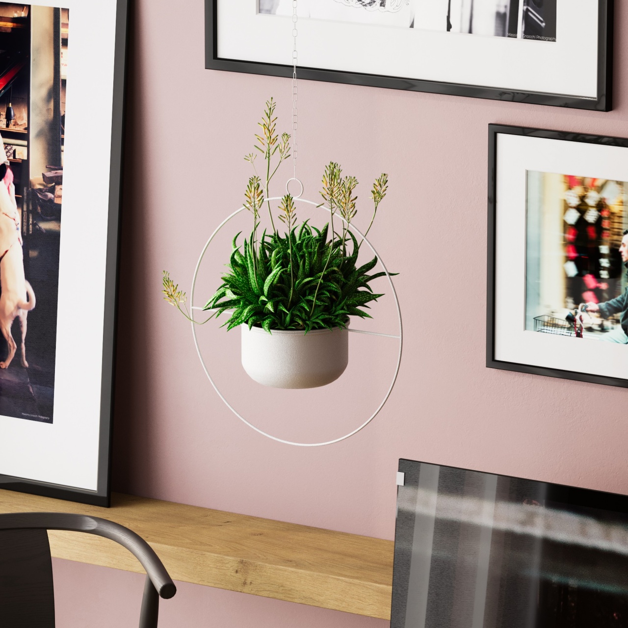 Vas Decorativ, Root blaze, UnicUtil, Culoarea Alb - 1 | YEO