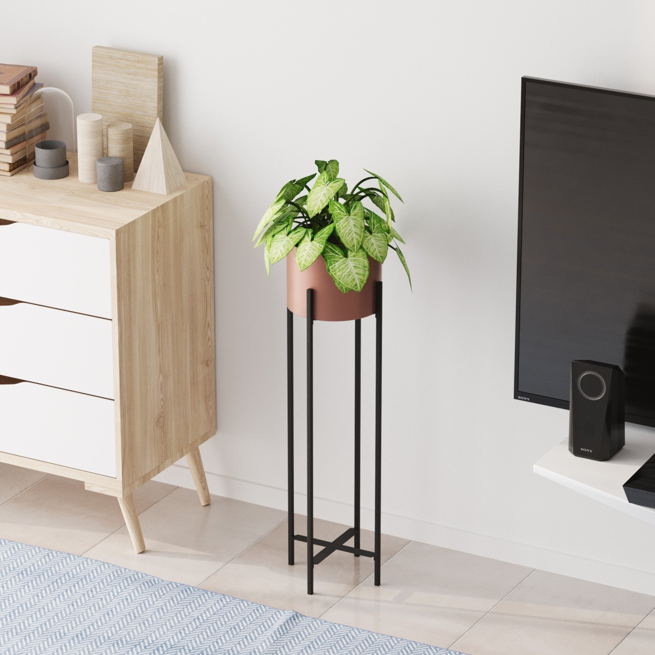 Vas Decorativ, Spark mist, UnicUtil, Culoarea Negru Cupru - 2 | YEO