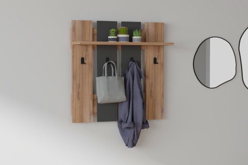 Cuier Elegant, Oak Ridge, UnicUtil, 70 x 70 x 18 cm, Nuc Gri
