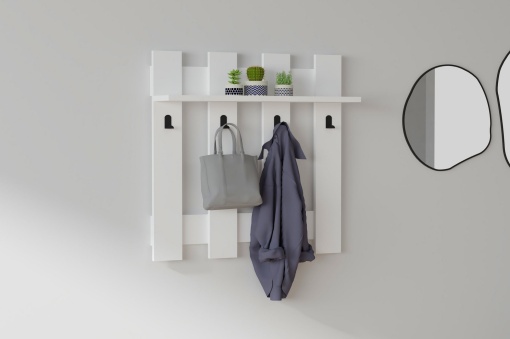 Cuier Elegant, Pure Craft, UnicUtil, 70 x 70 x 18 cm, Alb