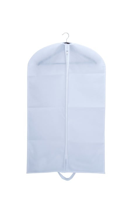 Husa pentru costum, cu maner, din material netesut, Polipropilenă, 60 x 100 cm, Alb, UUHH02