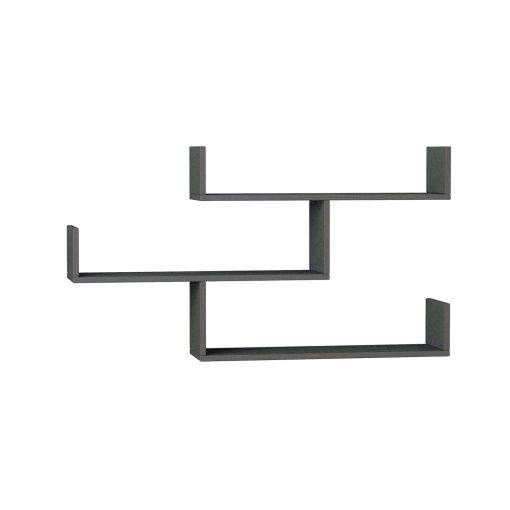 Rafturi perete, Bold Frame, UnicUtil, 120 x 67 x 22 cm, Gri