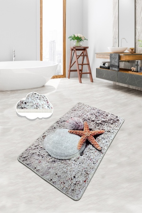 Covoras de baie, Sophisticated Texture, 70 x 120 cm, UnicUtil, Multicolor