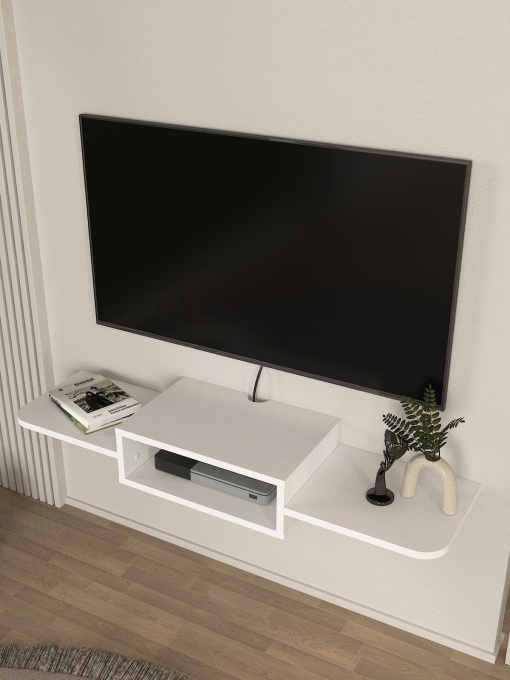 Comoda TV, Nordic Charm, UnicUtil, Alb, UUTVU26