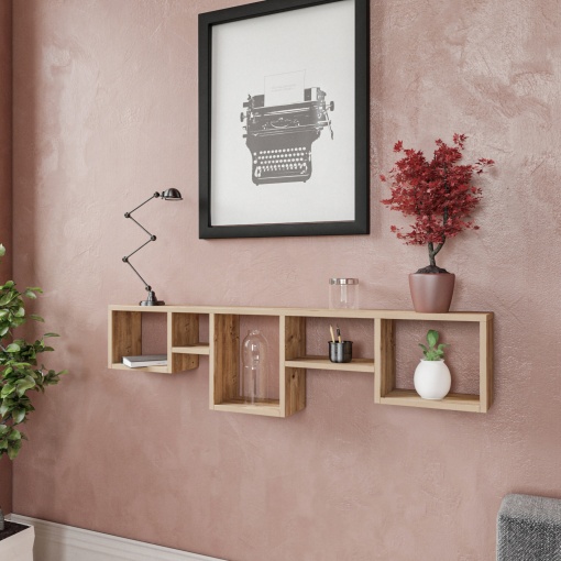 Rafturi perete, Bold Frame, UnicUtil, 120 x 32 x 17 cm, Pin