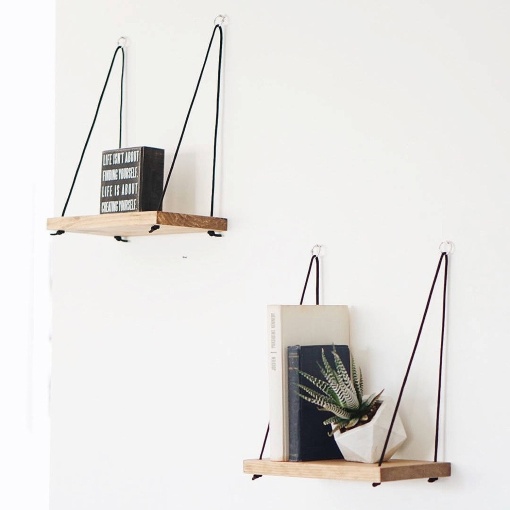 Set 2 Rafturi perete, Vintage Line, UnicUtil, 40 x 50 x 13 cm, Nuc