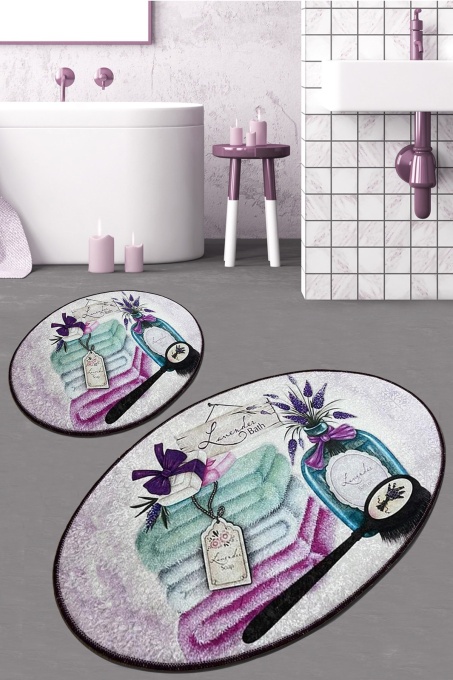 Set covorase baie 2 piese, Deluxe Soft, UnicUtil, Multicolor