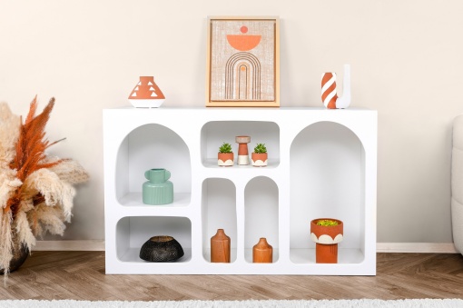 Biblioteca, Timeless Style, UnicUtil, 120 x 37 x 74 cm, Alb
