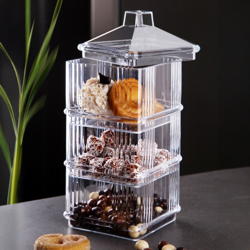 Set 3 recipiente alimentare , UnicUtil, Elegant Durable, Transparent
