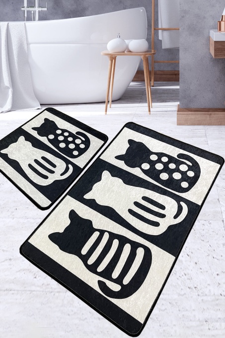 Set covorase baie 2 piese, Modern Look, UnicUtil, Multicolor