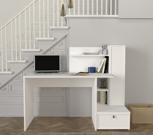 Birou, Functional Flow, UnicUtil, 142.8 x 60 x 115.8 cm, Alb, UUDESK31