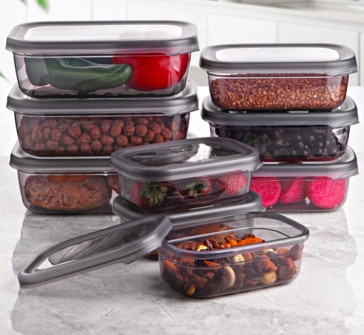 Set 9 recipiente alimentare , UnicUtil, Modern Versatile, Multicolor
