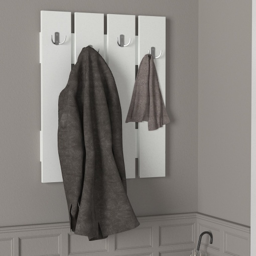 Cuier Panou, Elegant Hooks, UnicUtil, 64.7 x 3.6 x 80 cm, Alb, UUORG30