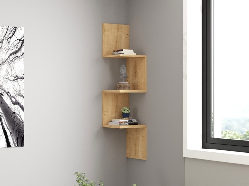 Rafturi perete, Bold Shelf, UnicUtil, 105 x 25 x 25 cm, Stejar