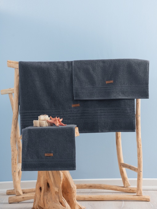Set de prosoape 3 bucati, Sophisticated Texture, UnicUtil, Antracit