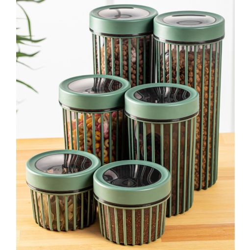 Set 6 recipiente alimentare , UnicUtil, Durable Stylish, Verde