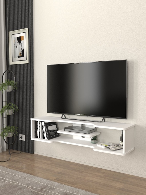 Comoda TV, Compact View, UnicUtil, Alb, UUTVU20