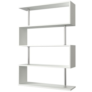 Biblioteca, Geometric Haven, UnicUtil, 90 x 25 x 129 cm, Alb - Img 5