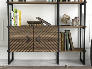 Biblioteca, Modern Zen, UnicUtil, 120 x 39 x 180 cm, Maro - Img 5