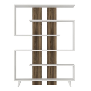Bibliotecă, Rain Bookcase, UnicUtil, Alb-Maro - Img 5
